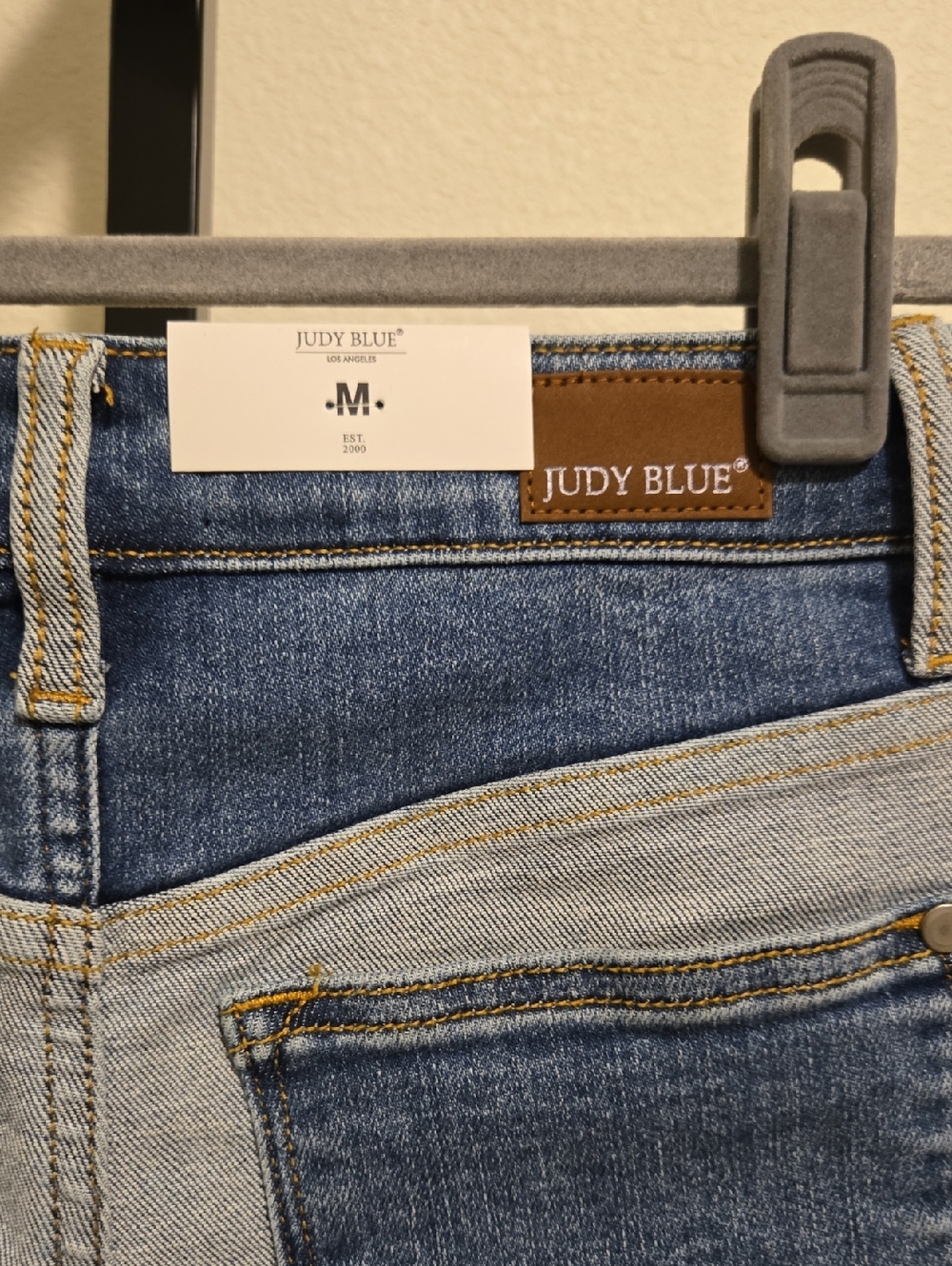 Judy Blue High Waist Color Block Shorts NWT - Picture 5 of 8